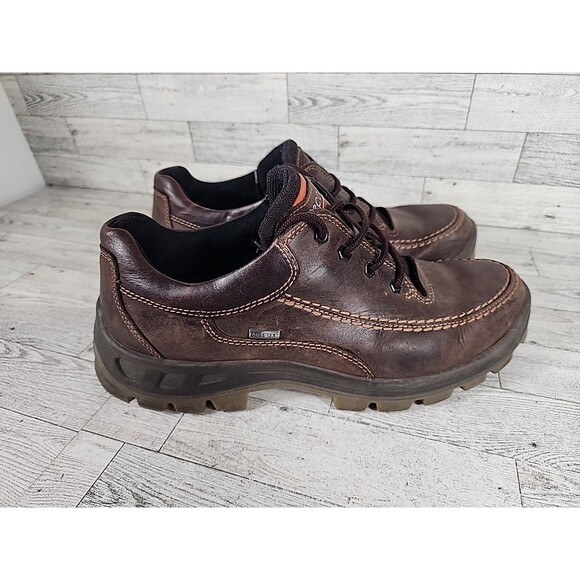 Ecco Mens Track Gore-Tex Low Outdoor Shoes Brown Size EU 44 US 10 - Picture 1 of 13